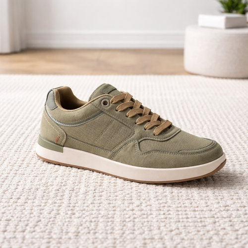 Basket homme kaki